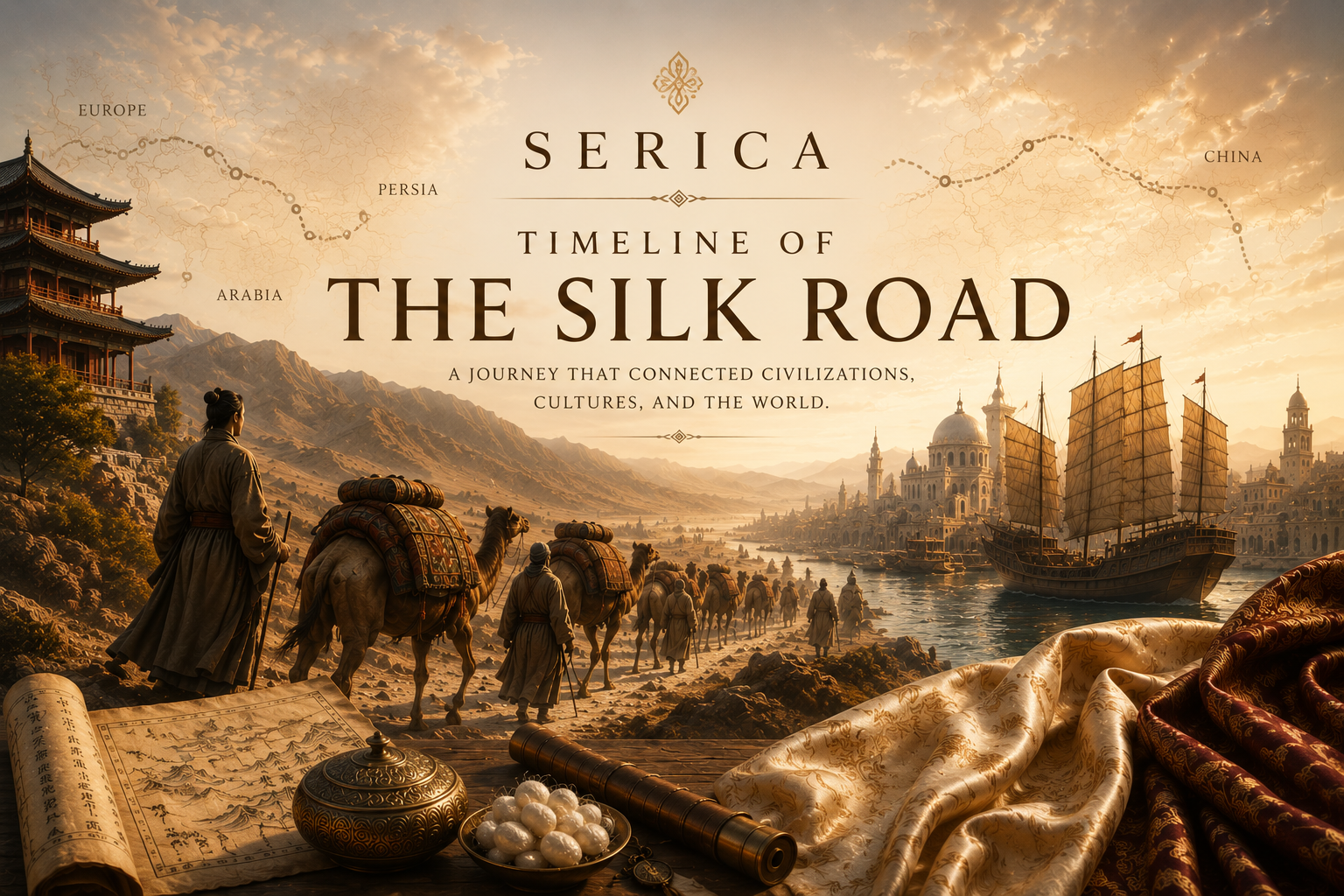 Timeline of the Silk Road: From Ancient China to the Mediterranean